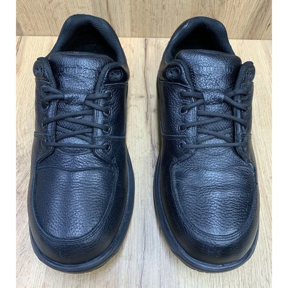 Dunham Men's Size 10 2E Waterproof Slip Resistant Leather Work Shoes Black 8000B